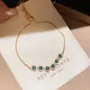Pulseira Exquisita Oval de Zircônia Cúbica Brilhante e Deslumbrante, Pulseira Fresca e Doce com um Toque de Luxo Leve e Acabamento de Alta Qualidade para Mulheres
