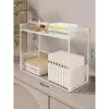 Prateleira de Armazenamento para Mesa, Estante de Mesa, Mesa de Dormitório, Organizador de Mesa de Escritório, Pequena Estante Multicamadas, Prateleira de Armazenamento em Camadas