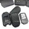 Funda de silicona para llave de coche de fibra de carbono adecuada para Honda Accord civic URV lingpai CRV funda para llave con patrón de carbono Comercio exterior