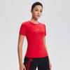 Camiseta Deportiva Transfronteriza de Cuello Redondo Nueva para Mujer, Estilo Delgado de Verano, Camiseta Transpirable de Manga Corta para Entrenamiento de Maratón, Fitness