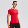 Ropa Deportiva Transfronteriza de Manga Corta Ajustada para Pilates, Tenis, Secado Rápido, Fitness al Aire Libre, Tops Delgados y Cómodos para Mujer