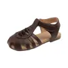 Sandalias Cerradas de Niña Estilo Coreano, Nuevos Zapatos de Princesa de Verano Calados para Niños, Sandalias Romanas para Niñas Pequeñas, Zapatos de Playa para Bebés