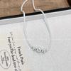 Collar Elegante de Cuentas Redondas con Tamaño Graduado, Cadena Nicho de Lujo Ligero en Capas para Clavícula, Collar Choker de Moda con Diseño Graduado