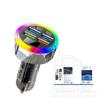 Cargador de coche transfronterizo nuevo con 6 USB, pantalla digital colorida, compatible con carga súper rápida, cargador de coche de voltaje, uno a seis, carga rápida