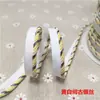 Cordoncillo para madre e hijo con ribete de hilo dorado y plateado, con cordón de ribete acolchado, cordón decorativo para cortina, cordón decorativo de piel dorada y piel plateada, accesorios