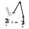 Suporte de Microfone Cantilever para Mesa Preguiçoso Universal Dobrável TikTok Live Stand para K-Song