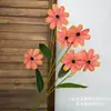 Flores Artificiais de Hortênsia Inglesa de Outono com 6 Cabeças para Decoração de Sala de Estar, Flores Artificiais para Decoração de Casa, Arranjos Florais para Salão de Casamento, Flores Decorativas Suaves