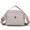 Elegante bolso cruzado de nailon para mujer, con múltiples compartimentos, diseño ligero y forma cuadrada casual, perfecto para llevar un teléfono