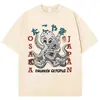 Camiseta Gráfica Divertida Polvo Bêbado Osaka Dotonbori Lavagem Vintage Japão Harajuku Manga Curta Unissex Algodão