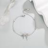 Set de Collar de Lazo Nicho Lujo Ligero Exquisito Moda Joyería para Mujer Sueño de Mariposa Transmisión en Vivo Caliente Artículo de Moda