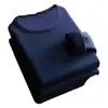 Ropa interior térmica transfronteriza para hombre, forrada de forro polar, de manga larga, color liso, talla grande, camiseta de manga larga de corte holgado, camiseta base para hombre de otoño e invierno
