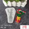 Nuevo Molde de Silicona Navideño 2022 Árbol de Navidad Molde de Azúcar Flip Molde de Pegamento de Goteo DIY Decoración de Pastel de Chocolate