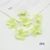 Cabeças de Flores de Delfínio Artificiais Pequenas Flores Decorativas Falsas Flor de Seda Grampo de Cabelo Adorno de Cabeça Chapéu de Formatura Criativo DIY Feito à Mão