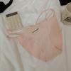 Bragas Sexis de Color Sólido con Estampado de Letras para Mujer, Tiro Bajo Transpirables Cómodas con Entrepierna de Algodón Puro, Tangas Triángulo Finos de Verano con Sensación de Piel Desnuda