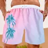 Pantalones Cortos de Playa de Verano Nuevos para Hombre Europeos y Americanos Transfronterizos Estampado Digital 3D de Plátano Pantalones Cortos Casuales para Hombre al Aire Libre