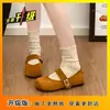 Moda Casual Versátil Mocassins Pequeno Estilo Chanel Sapatos de Salto Baixo Rasos Femininos 2026 Outono Nova Chegada Roupa Externa Francesa
