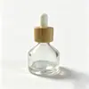 Botella Gotero de Vidrio con Hombro Inclinado y Fondo Plano de 30 ml en Stock del Fabricante, Botella para Aceite Esencial, Material de Empaque para Cuidado de la Piel, Serigrafía, Pintura en Spray, Venta al por Mayor