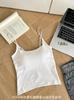 Camisola Estilo Francês com Costas de Borboleta para Mulheres com Bojos Embutidos, Sutiã Cruzado Sexy de Renda para Outono