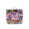 Grupo de Niñas Hunter Crayones Giratorios Grupo de Chicas K-Pop Grupo de Chicos Pasteles al Óleo de 12 Colores Bolígrafos Cortos de Dibujo