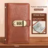 Libro de ahorro de efectivo transfronterizo, libro de almacenamiento de gestión financiera, carpeta de dinero con bloqueo de contraseña, libro de almacenamiento de efectivo, libro de contabilidad