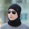 Sombrero Nuevo Invierno 2025 Sombrero de Lana para Hombre Sombrero Casual Cálido Tejido Bufanda Conjunto de Dos Piezas Fabricante Venta al por Mayor