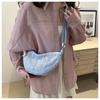 Bolsa Pequena Transversal Estilo Ins Simples Estilo Japonês Bolsa de Ombro de Costas para Celular Leve Combina com Tudo Bolsa Nicho de Bolinho de Menina