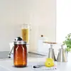 Botella Mason Transfronteriza de 32 oz 86 mm Tanque de Fermentación para Pepinillos 70 mm Tarro para Mermelada Té Granos de Café Té Tarro Mason Ámbar