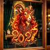 Pegatinas Decorativas para Ventana de Año Nuevo Ruso Transfronterizas Ozon Año del Cordero 2027 Pegatinas Decorativas para Ventana Pegatinas de Decoración de Atmósfera Navideña para Ventana