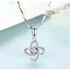 Venta Directa de Fábrica Collar de Plata Pura 999, Moderno y Hermoso, Colgante Estilo Japonés y Coreano, Joyería en Forma de Corazón Más Vendida en Taobao y Tmall