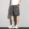 Ice Silk Shorts Masculino Verão Esportes Calças Casuais Cinza Moda Marca Exterior Calças Plus Size Fino Calças Retas