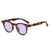 Gafas de Sol Redondas con Montura Metálica Pequeña Clásicas Estilo Retro Hong Kong Gafas de Celebridad de Internet Gafas de Protección Solar para Viajes y Conducir 3981