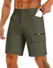 Comercio Exterior Transfronterizo Aliexpress Pantalones Cortos Funcionales de Exterior para Hombre Bolsillos Múltiples Holgados Tipo Cargo Verano Venta al por Mayor en Stock