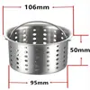 Accesorios para Desagüe de Fregadero de Acero Inoxidable, Cesta de Desagüe, Malla Filtrante, Cesta Filtrante, Cubierta de Baño, Antiempaquetamiento para Fregadero de Lavavajillas