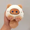 Chaveiro de Pelúcia Fofo com Cauda Longa, Pingente de Mochila para Melhor Amigo, Presente