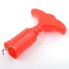 Abrebotellas de plástico de espiral simple para botellas de vino grandes