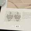 Pendientes Retro Europeos y Americanos con Lazo, Artesanía Pesada, Estilo Lujo Ligero, Pendientes Elegantes y Hermosos para Mujer, Accesorios para Orejas de Temperamento Modernos y de Alta Gama