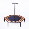 Trampolín de ocio y entretenimiento para exteriores, trampolín hexagonal de 54 pulgadas con hebilla de estaca para reposabrazos, trampolín de cuerda elástica, venta al por mayor