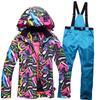 Nuevo Traje de Esquí Traje para Mujer Corea del Sur Invierno Exterior Snowboard Doble Tabla Cálido Engrosado Traje de Esquí traje Mujeres