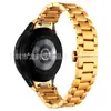 Adequado para pulseira de três contas para relógio Samsung watch6/6 classic, pulseira com fecho borboleta de três contas, pulseira de metal