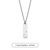 Collar de letra de acero de titanio para hombre, colgante simple y versátil con letras inglesas, diseño de nicho, accesorios de moda, venta al por mayor de accesorios