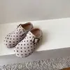 Zapatos de Otoño para Niños de Cuero Escarchado con Lunares Vintage, Zapatos de Cuero para Niños, Zapatos Birkenstock para Niñas, Zapatos Planos Suaves para Bebés Niñas