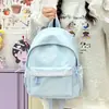 Mochila de gran capacidad con ribete de encaje para chicas de secundaria, modelo 2026, mochila simple para viajes escolares, mochila ligera