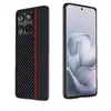 Adecuado para Funda de Teléfono Móvil Motorola Edge70Fusion, Funda Protectora Anticaídas de Piel de Cordero con Patrón de Fibra de Kevlar