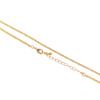 Cadena de extensión para cinturón de oro de 14k nacional, collar de cadena de hueso de serpiente, moda versátil, collar unisex, joyería DIY