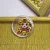 Pegatinas Doradas para Teléfono con Fotos Personalizadas, Oro Puro 999, Imanes para Nevera que Atraen la Riqueza con Logo, Empaque, Pequeños Regalos Promocionales
