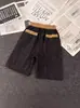 Shorts Masculino Estilo Chinês com Sobrenomes Tradicionais, Novo Verão 2026 Tendência Solta de Seda de Gelo Calça de Cinco Pontos