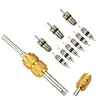 Kit de herramientas de reparación y desmontaje del sistema de aire acondicionado de coche R134A, 10 piezas, núcleo de válvula de aire acondicionado para coche, Pequeño/Grande