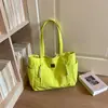 Bolsa de mano tipo tote simple estilo coreano para mujer, gran capacidad, un solo hombro, bolsa para ir al trabajo, bolsa de compras para estudiantes, bolsa de clase para estudiantes