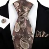 2025 Nueva Corbata para Hombre Jacquard de Poliéster 8cm Corbata de Cachemira Negocios Corbata de Alta Gama para Hombre Personalización