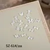 Accesorios Mixtos para Uñas con Lazo Perlado Estilo Coreano, Lazos de Cinta de Color Sólido Estilo Hada, Decoraciones de Uñas Portátiles
